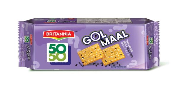 Britania 50 50 gol maal 185gm pack of 2