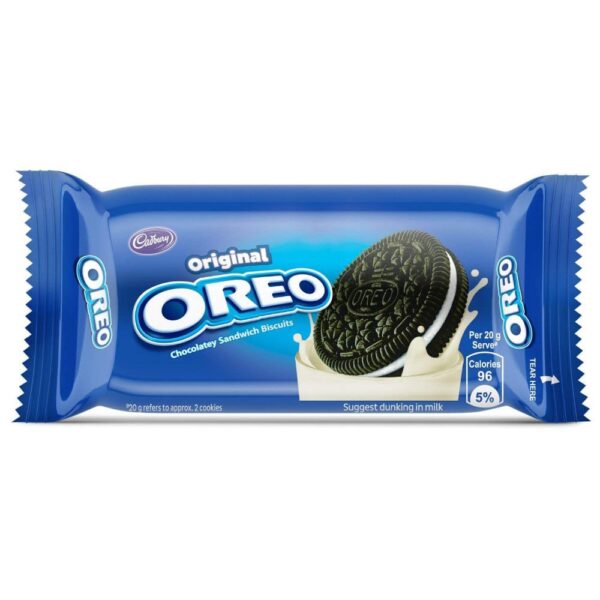 Oreo biscuit Rs10 pack 5